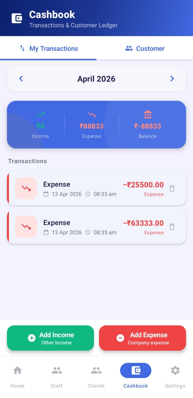 My Cashbook